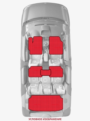 ЭВА коврики «Queen Lux» комплект для Volkswagen Eos