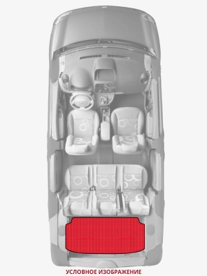 ЭВА коврики «Queen Lux» багажник для Лада XRAY